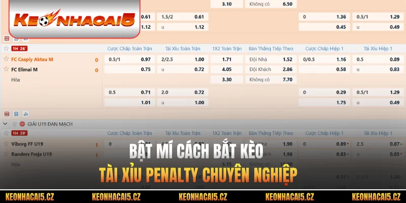 Bật mí cách bắt kèo tài xỉu penalty chuyên nghiệp