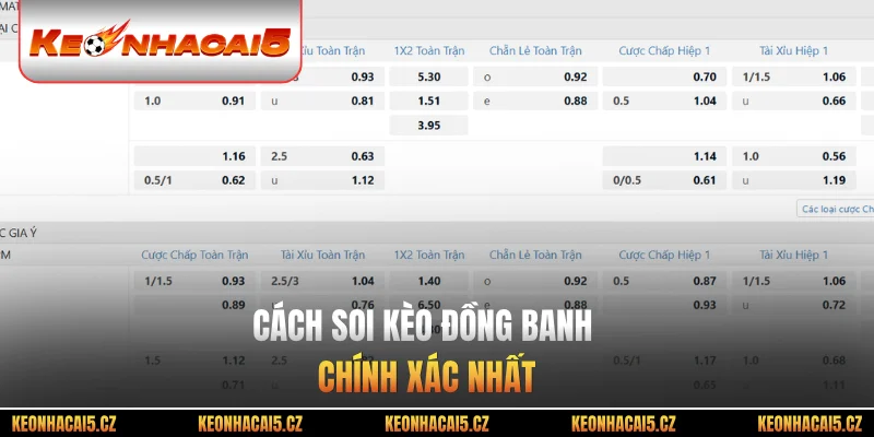 Cách soi kèo đồng banh chính xác nhất
