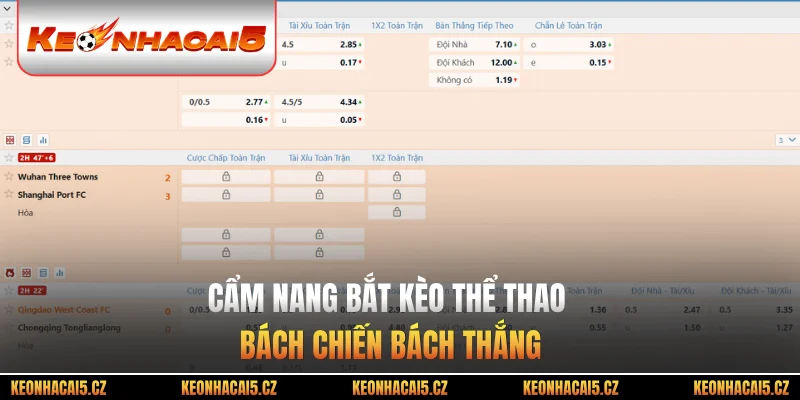 Cẩm nang bắt kèo thể thao bách chiến bách thắng