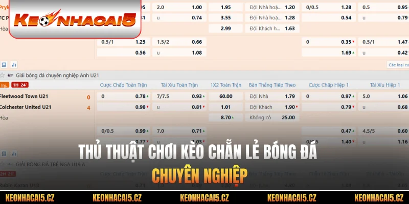 Thủ thuật kèo chẵn lẻ bóng đá chuyên nghiệp